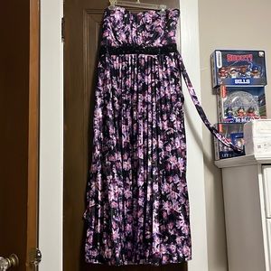 City chic strapless formal dress